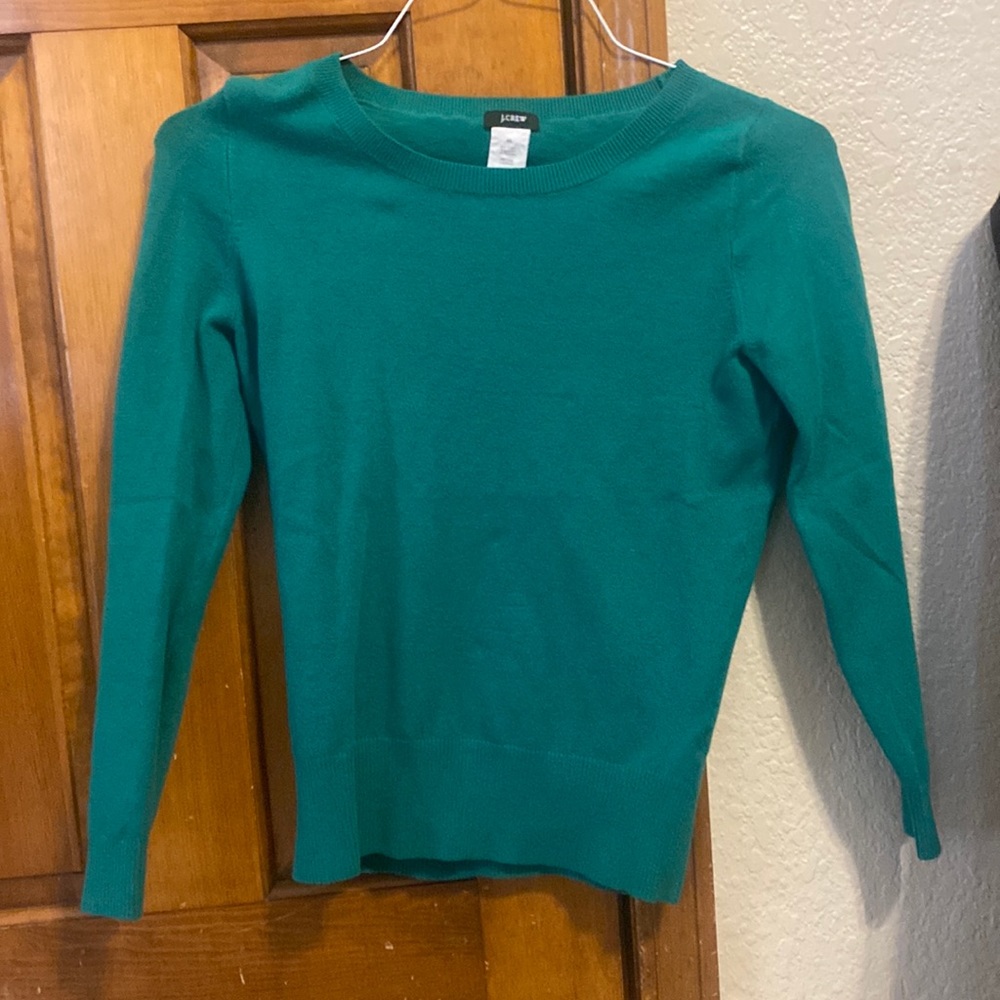 J crew XS green sweater. New condition